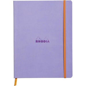 image:imageRhodia Rhodiarama SoftCover Notebook  80 Dots Sheets  9 34 x 7 12  Iris Cover