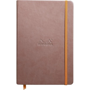 image:imageRhodia Rhodiarama Webnotebook  Lined 96 sheets  5 12 x 8 14  Beige Cover 118745CTaupe