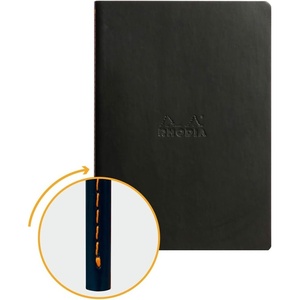 image:imageRhodia Sewn Spine Notebook A5 Dot  TangerineBlack