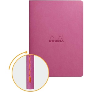 image:imageRhodia Sewn Spine Notebook A5 Dot  TangerineLilac