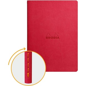 image:imageRhodia Sewn Spine Notebook A5 Dot  TangerinePoppy