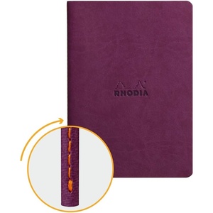 image:imageRhodia Sewn Spine Notebook A5 Dot  TangerinePurple