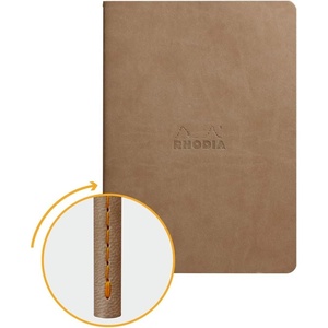 image:imageRhodia Sewn Spine Notebook A5 Dot  TangerineTaupe
