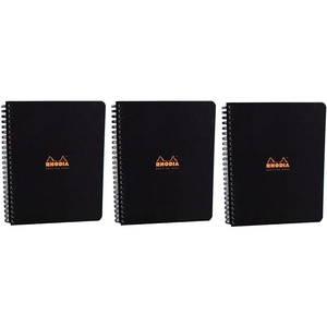 image:imageRhodia Side Spiralbound Large Meeting Book 6 X 8 Pack of 3