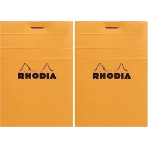 image:imageRhodia Staplebound Notepads  Graph 80 sheets  3 x 4 in  Orange coverOrange