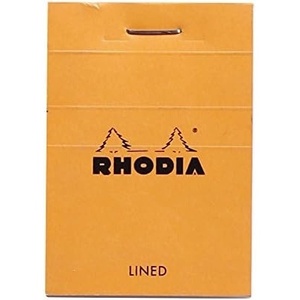 image:imageRhodia Staplebound Notepads  Lined 80 sheets  2 x 3 in  Orange cover