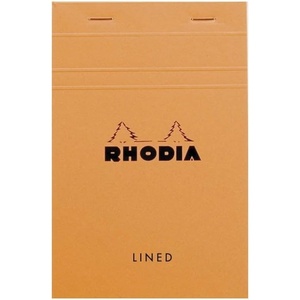 image:imageRhodia Staplebound Orange  Lined 4375 x 6375 Notepad  R14600