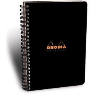 image:imageRhodia Wirebound Meeting Book A4 PrePrinted  BlackBlack