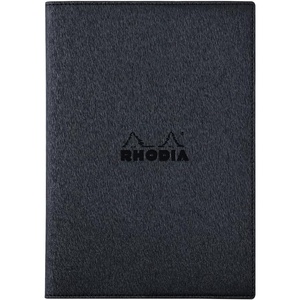 image:imageRhodia cfmtpu11or Notepad with Cover No11 A7 Metallic PU Leather Orange Block Rodia No11 with Orange80 Pieces 02 inch 5 mm Square PEFC Certifiedorange