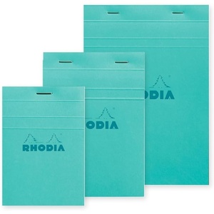 image:imageRodia Colors No 11 A7 Notepad Set of 3 80 Sheets 02 inch 5 mm Ruled Water Repellent Cover Perforation Pink Rhodia Colors cf11302blue