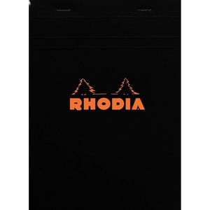 image:imageRodia cf38200 Notepad No 14 A3 165 x 125 inches 42 x 318 cm 80 Sheets Square Ruled Water Repellent Cover Perforated PEFC Certified Block Rodia OrangeBlack