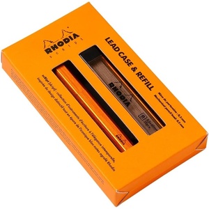 image:imageRodia cf9357 Mechanical Pencil Script Lead Case Refill Set 05mm Aluminum Body Anodized OrangeOrange