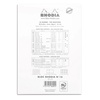 image:imageRHODIA 16201C  Stapled Notepad N16 White  A5  Small Squares  80 Detachable Sheets  80G White Clairefontaine Paper  Coated Card Cover  Pack of 10 pads
