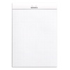 image:imageRHODIA 16201C  Stapled Notepad N16 White  A5  Small Squares  80 Detachable Sheets  80G White Clairefontaine Paper  Coated Card Cover  Pack of 10 pads