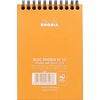 image:imageRhodia Notepad 4x6 Double Spiral Ruled dot grid Micro Perforated 80 Sheets orange Pack of 5