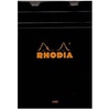 image:imageRhodia Classic French Paper Pads ruled with margin 6 in x 8 14 in black PACK OF 4 