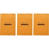 image:imageRhodia Classic Orange Notepad Blank  6 in x 814 in Pack of 3