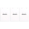 image:imageRhodia Classic White Notepad lined  338 in x 434 in Pack of 3