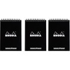 image:imageRhodia Notepad 4X6 dot grid Micro Perforated 80 Sheets Black Pack of 3