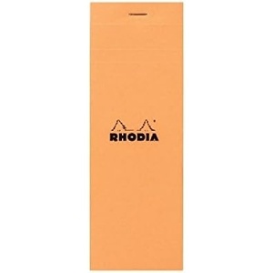 image:imageRhodia Staplebound Orange  Lined 3 x 825 Notepad  R8600