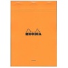 image:imageRhodia Classic French Paper Pads Ruled with Margin 8 14 in x 11 34 in Orange Pack of 3