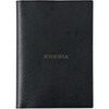 image:imageRhodia cfa5pucvbk PU Leather Cover Black Stapled Notebook A5 02 inch 5 mm Square Rule Orange Included RHODIA