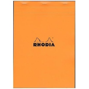 image:imageRhodia Classic French Paper Pads Graph 8 14 in x 11 34 in Orange Pack of 3 