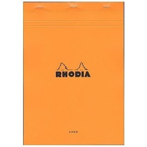 image:imageRhodia Classic French Paper Pads Ruled with Margin 8 14 in x 11 34 in Orange Pack of 3 