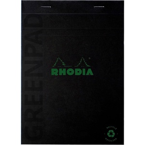 image:imageRhodia Notepad Green Pad No 16 A5 57 x 82 inches 146 x 208 cm 70 Sheets 02 inch 5 mm Square Memo Pad 100 Recycled Paper Paper Weight 90 gm2 Perforated RHODIA cf16691