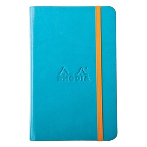 image:imageRhodia Rhodiarama A6 Webbie Notebook Lined  Turquoise Blue