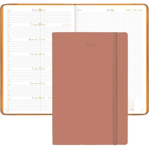image:imageRhodia Webplanner 2026 Calendar Year  6 14 x 9 38  Rosewood Cover  Weekly Planner OrganizerColor  Theme  Rosewood  Type of Paper  90g White