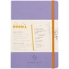 image:imageRHODIA 117182C  Soft Notebook Diary Perpetual Perpetual Black  A5128 Pages  90G Ivory Clairefontaine Paper  Index Elastic Closure  Faux Leather Cover  Rhodiarama CollectionIris
