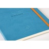 image:imageRHODIA 117182C  Soft Notebook Diary Perpetual Perpetual Black  A5128 Pages  90G Ivory Clairefontaine Paper  Index Elastic Closure  Faux Leather Cover  Rhodiarama CollectionTurquoise Blue
