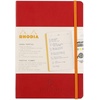image:imageRHODIA 117182C  Soft Notebook Diary Perpetual Perpetual Black  A5128 Pages  90G Ivory Clairefontaine Paper  Index Elastic Closure  Faux Leather Cover  Rhodiarama CollectionPoppy