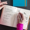 image:imageRHODIA 117182C  Soft Notebook Diary Perpetual Perpetual Black  A5128 Pages  90G Ivory Clairefontaine Paper  Index Elastic Closure  Faux Leather Cover  Rhodiarama CollectionTurquoise Blue