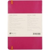 image:imageRHODIA 117182C  Soft Notebook Diary Perpetual Perpetual Black  A5128 Pages  90G Ivory Clairefontaine Paper  Index Elastic Closure  Faux Leather Cover  Rhodiarama CollectionRaspberry