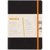 image:imageRHODIA 117182C  Soft Notebook Diary Perpetual Perpetual Black  A5128 Pages  90G Ivory Clairefontaine Paper  Index Elastic Closure  Faux Leather Cover  Rhodiarama CollectionBlack