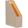 image:imageRHODIA 318936C  Daffodil Magazine Rack  10x25x31 cm  Orange Saddle Stitching  Faux Leather Exterior  Rhodiarama Home Office Collection  Office Organization amp Designer StorageBeige