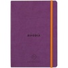 image:imageRHODIA 117182C  Soft Notebook Diary Perpetual Perpetual Black  A5128 Pages  90G Ivory Clairefontaine Paper  Index Elastic Closure  Faux Leather Cover  Rhodiarama CollectionPurple