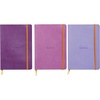 image:imageRhodia Pack of 3 Rhodiarama Lined Soft Cover Notebooks 55x85 One Purple One Iris and One Lilac