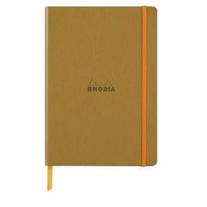image:imageKebnor Rhodia 117382C  Notizbuch Rhodiarama mit Softcover DIN A5 80 Blatt elfenbein 90 g liniert 1 Stck Gold
