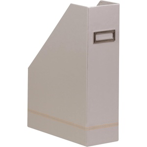 image:imageRHODIA 318936C  Daffodil Magazine Rack  10x25x31 cm  Orange Saddle Stitching  Faux Leather Exterior  Rhodiarama Home Office Collection  Office Organization amp Designer StorageSilver