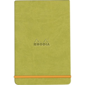 image:imageRhodia 194384C  Rigid Webnotepad A5 Notebook  Lined  192 Detachable Pages  Clairefontaine Paper  90 gm  Bookmark Elastic Closure  Imitation Leather Cover  Rhodiarama