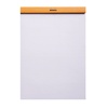image:imageRHODIA 18200C  Stapled Notepad N18 Orange  A4  Small Squares  80 Detachable Sheets  80G Clairefontaine Paper  Coated Card Cover  Pack of 5 pads