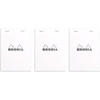 image:imageRhodia Classic White Notepad Graph  4 in x 6 in Pack of 3