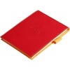 image:imageRHODIA 128201C  Clipboard Case  Stapled Notepad N12 Silver  85x12 cm  Lined  80 Detachable Sheets  White Clairefontaine Paper 80 gm  Pencil Holder  Faux Leather  Rhodiarama CollectionPoppy