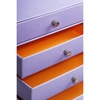 image:imageRHODIA 318869C  Iris 4Drawer File Organizer  248 x 327 x 228 cm  Orange Saddle Stitching  Faux Leather Exterior  Rhodiarama Home Office Collection  Office Organization amp Designer StorageIris