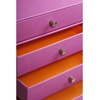 image:imageRHODIA 318869C  Iris 4Drawer File Organizer  248 x 327 x 228 cm  Orange Saddle Stitching  Faux Leather Exterior  Rhodiarama Home Office Collection  Office Organization amp Designer StorageLilac