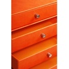 image:imageRHODIA 318869C  Iris 4Drawer File Organizer  248 x 327 x 228 cm  Orange Saddle Stitching  Faux Leather Exterior  Rhodiarama Home Office Collection  Office Organization amp Designer Storagetangerine