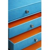 image:imageRhodia 318864C  Taupe 4Drawer File Organizer  248 x 327 x 228 cm  Orange Saddle Stitching  Faux Leather Exterior  Rhodiarama Home Office Collection  Office Organization amp Designer StorageTurquoise Blue